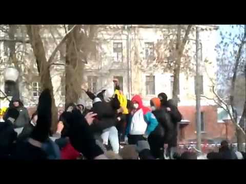 Шествие националистов на Манежку 18 февраля 2012 года