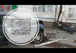 В Воронеже мусор убил пешеходов на тротуаре: Свиное рыло поганых ментов России